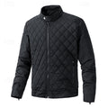 Men's quilted stand-collar jacket with a relaxed everyday fit