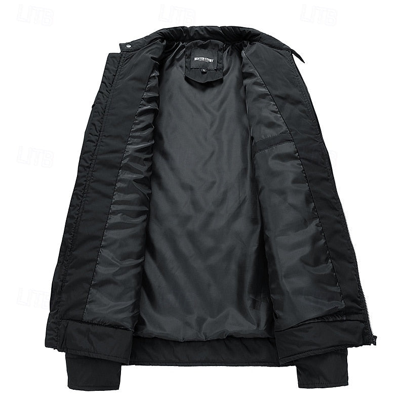 Men's quilted stand-collar jacket with a relaxed everyday fit