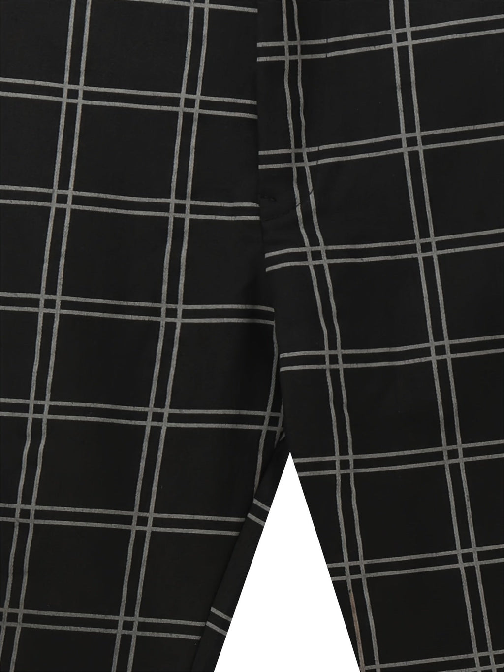 Men's slim-fit dress pants with a classic check pattern for the office