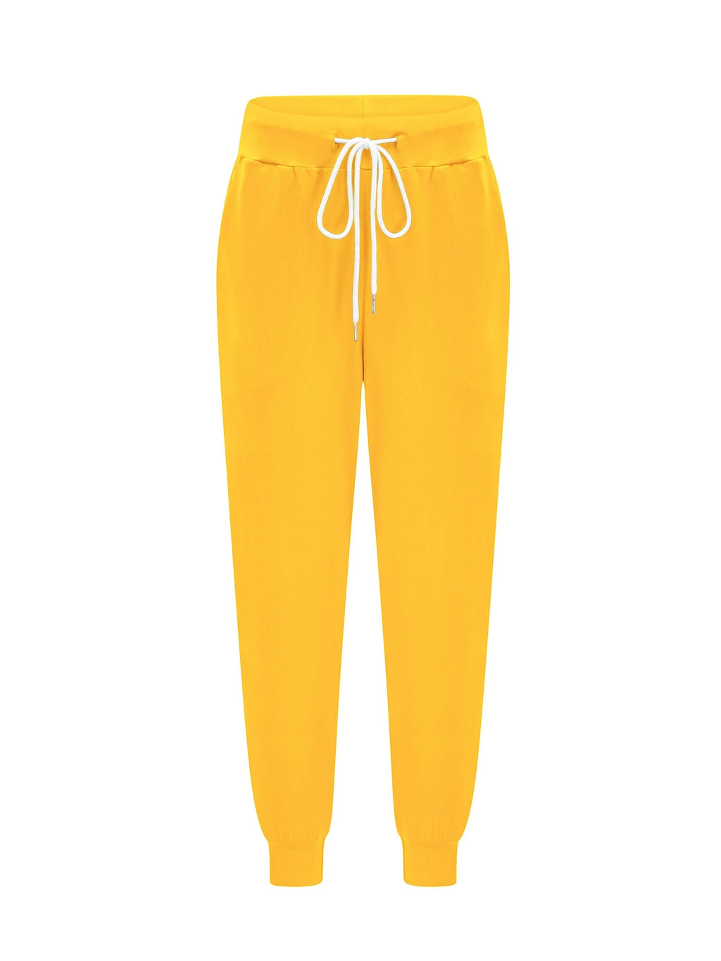 Women's tapered drawstring jogger pants with side pockets