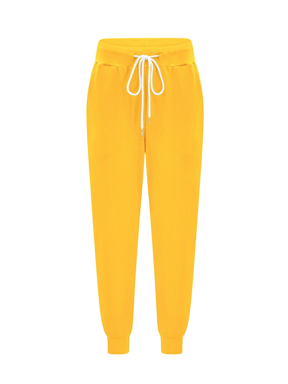 Women's tapered drawstring jogger pants with side pockets
