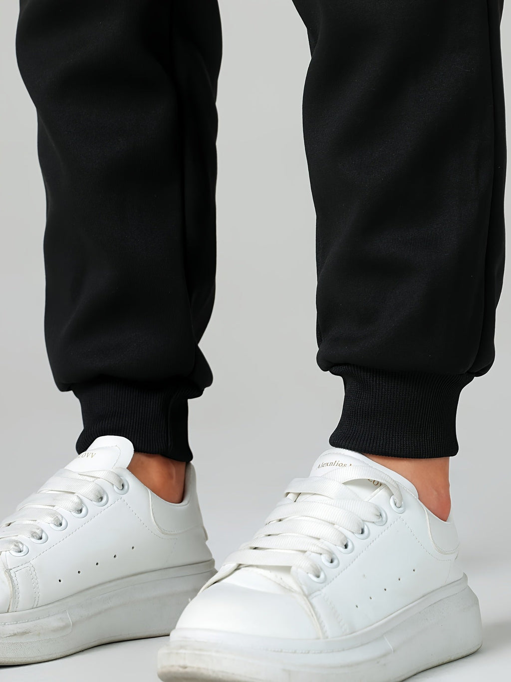 Women's soft-lined cuffed joggers with a drawstring waist and slant pockets
