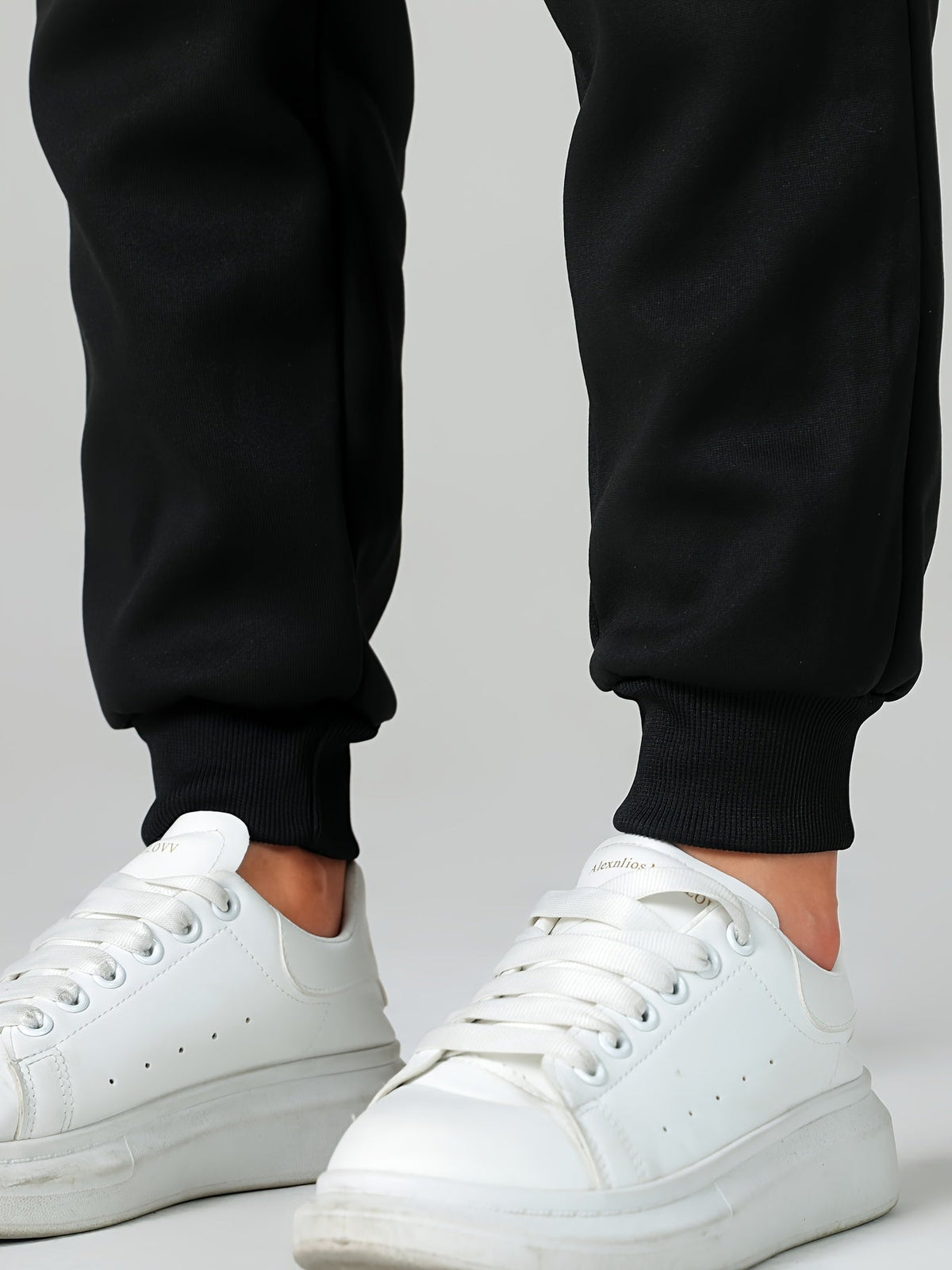 Women's soft-lined cuffed joggers with a drawstring waist and slant pockets