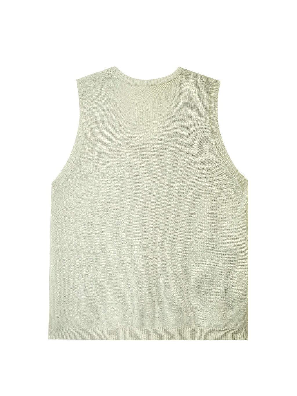 Women's white gray longline vest with soft ribbed edges and pockets