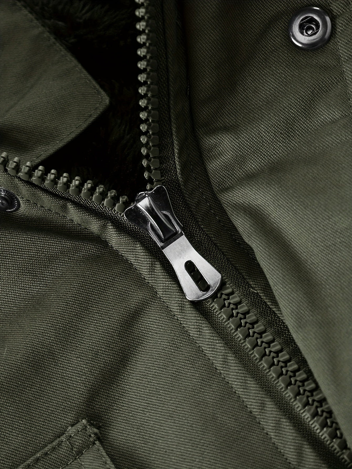 Men's rugged mid-length hooded winter jacket with a plush lining