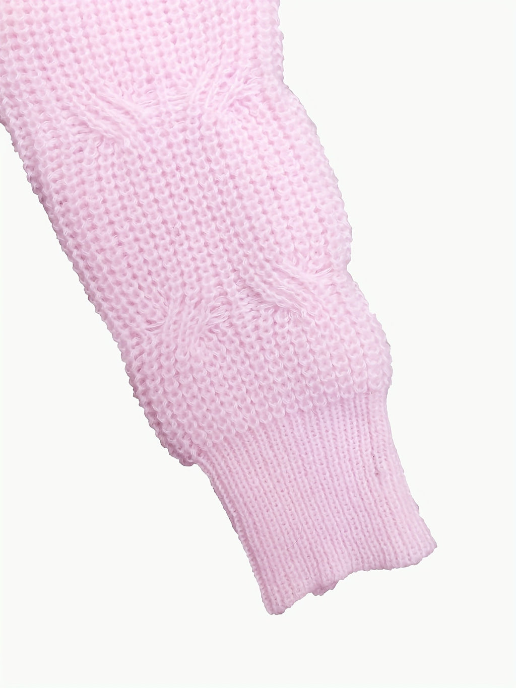 Women's pink bow-detail cardigan with a button-front closure
