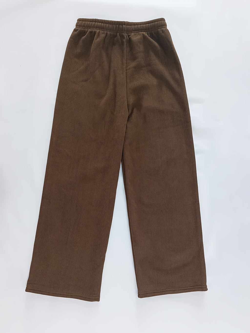 Women's ginger wide-leg lounge pants with a soft, cozy lining