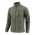 Men's insulated stand-collar jacket with a smooth full-length zip